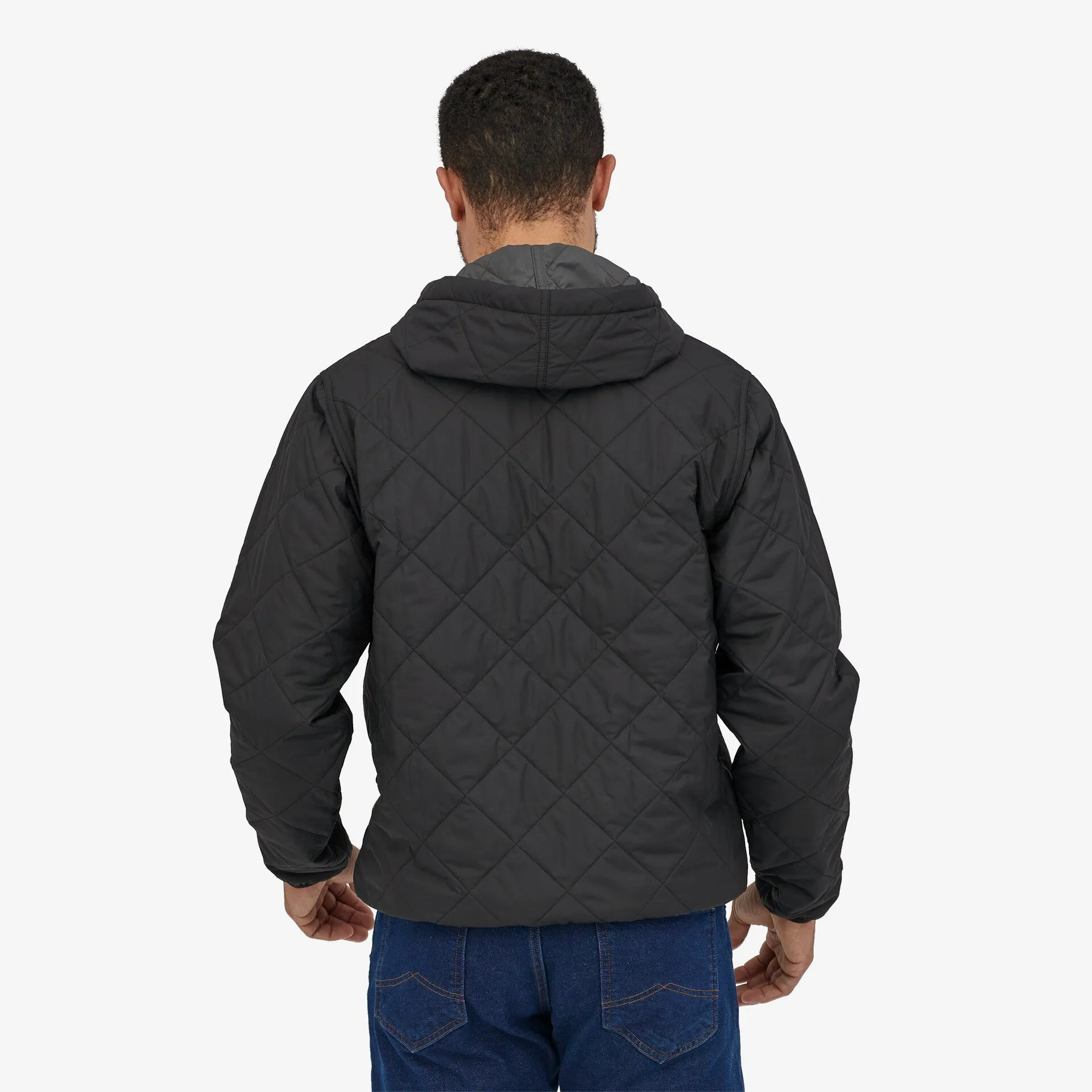 Diamond Quilted Bomber Hoody (Men's) - 27610