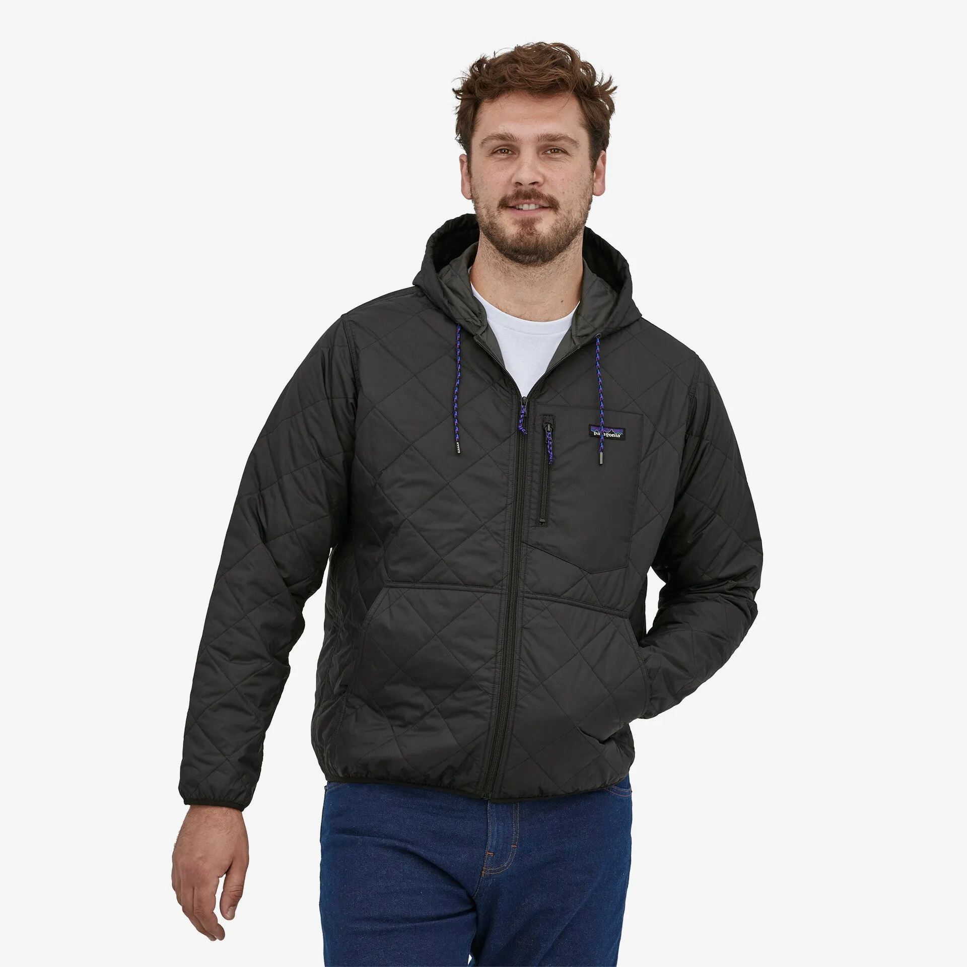 Diamond Quilted Bomber Hoody (Men's) - 27610
