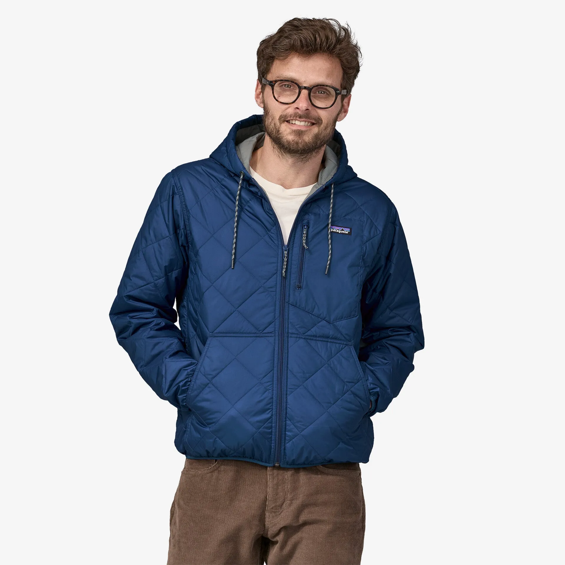 Diamond Quilted Bomber Hoody (Men's) - 27610
