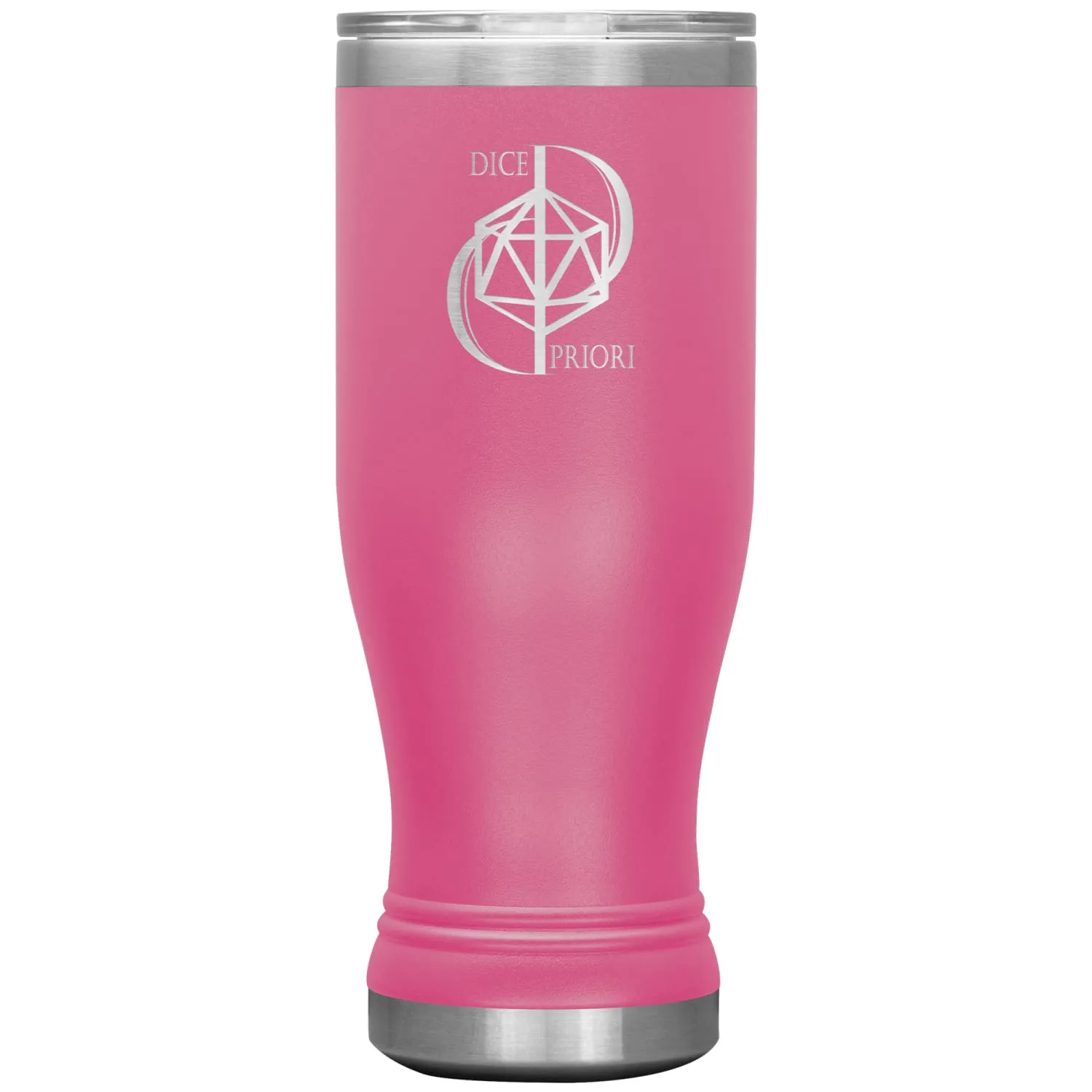 Dice Priori D20 Focus Text Logo 20oz Boho Vacuum Tumbler