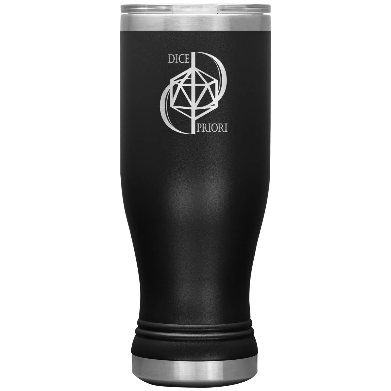 Dice Priori D20 Focus Text Logo 20oz Boho Vacuum Tumbler