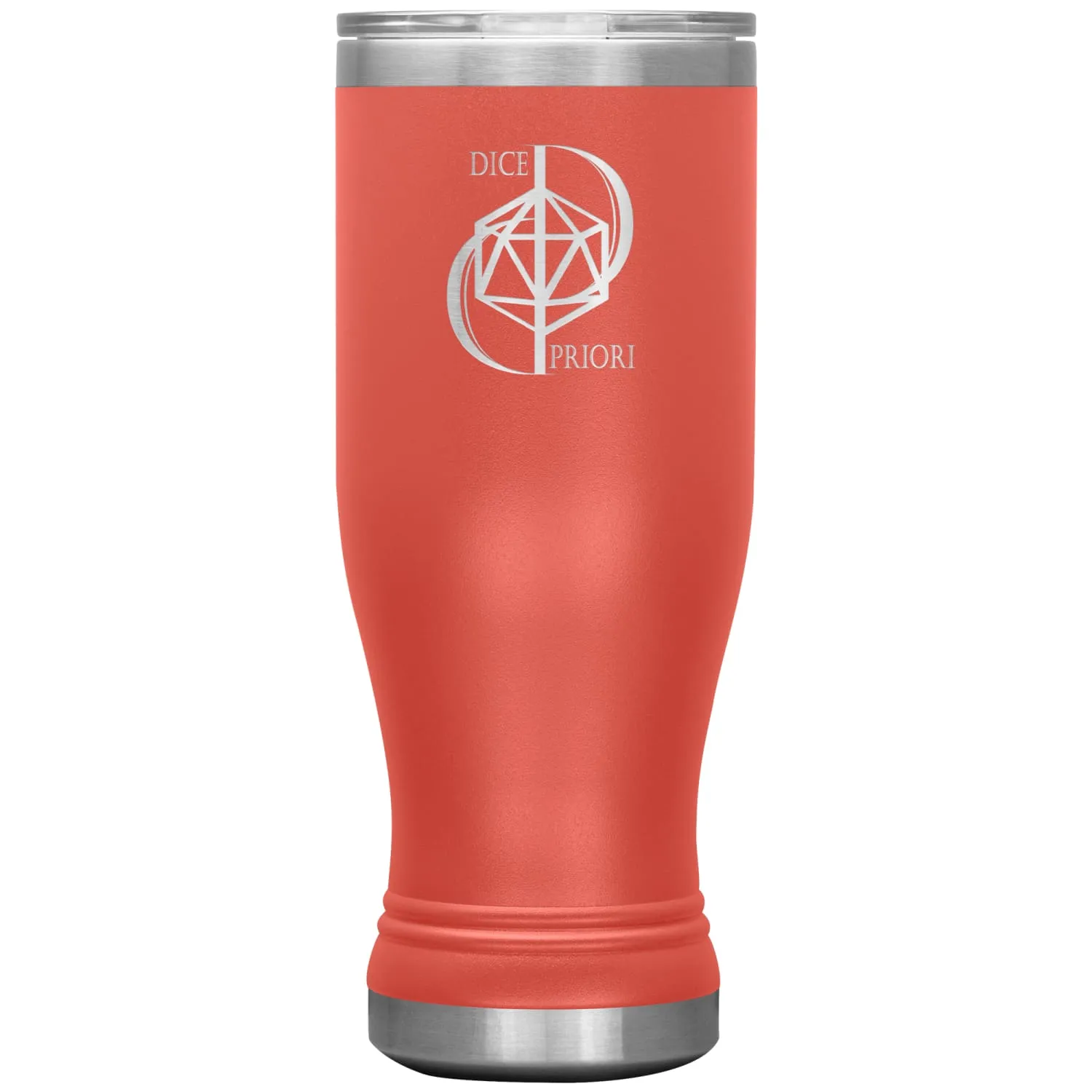 Dice Priori D20 Focus Text Logo 20oz Boho Vacuum Tumbler