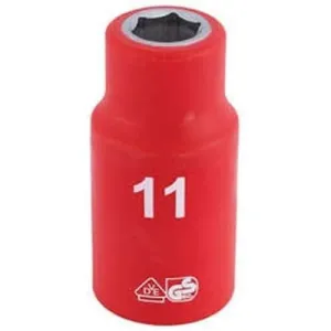 Draper Fully Insulated Vde Socket, 1/2" Sq. Dr., 11Mm Dr-31784
