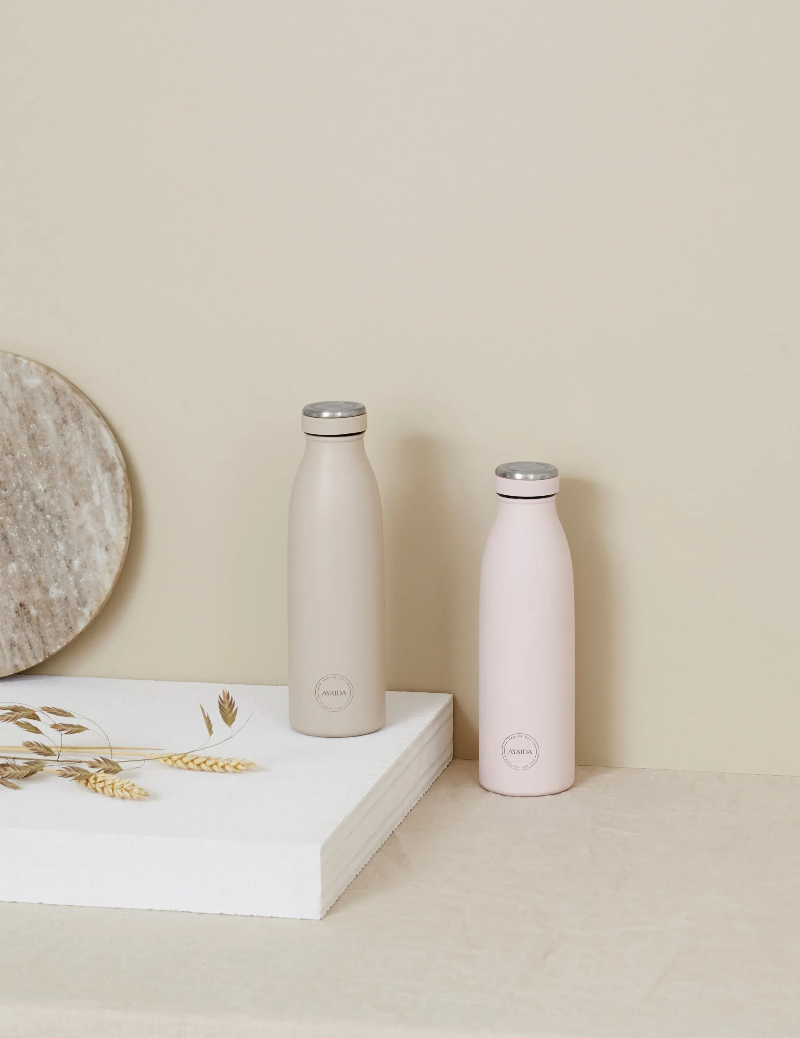 Drinking Bottle 500ML - Cream Beige