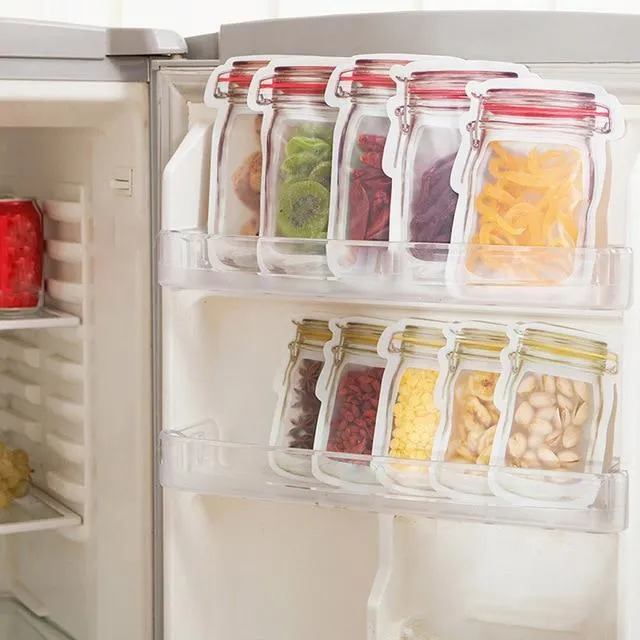 ECOJAR™ BPA-free Reusable Mason Bottle Ziplock Bags