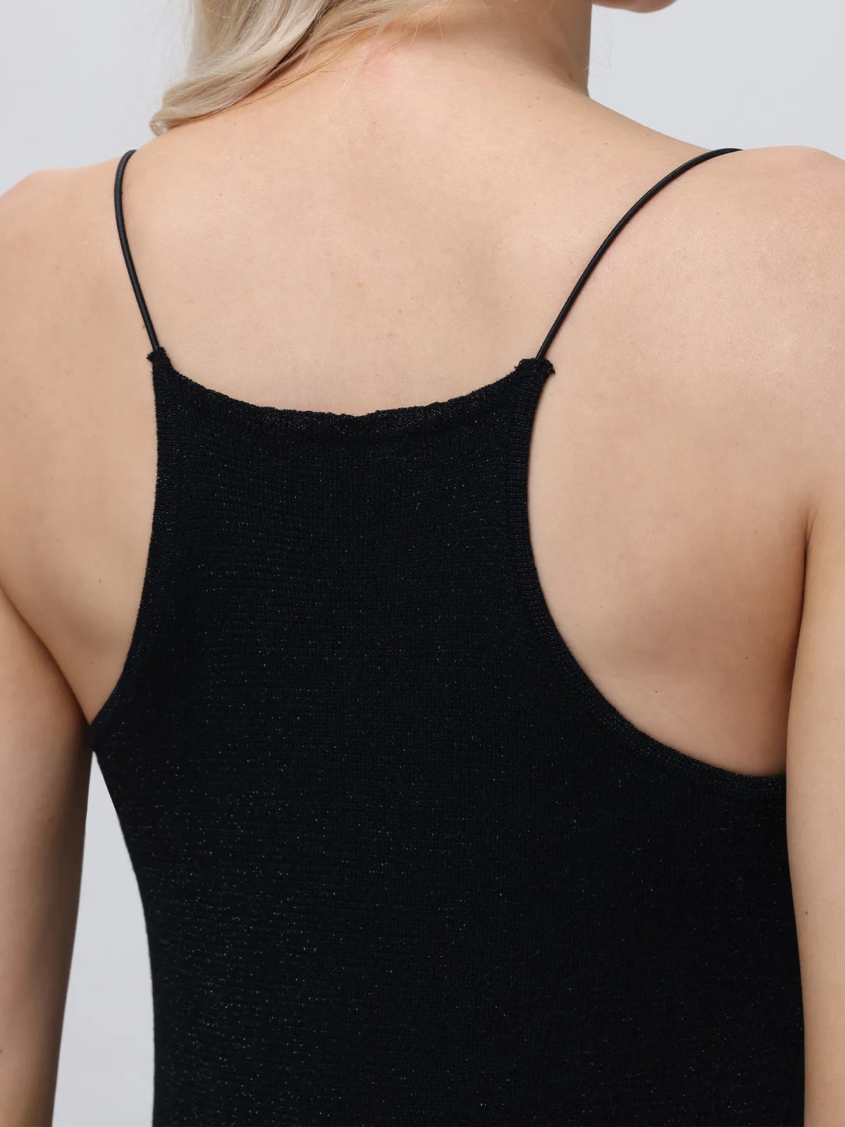 Eden: Lurex Mini Tank Dress