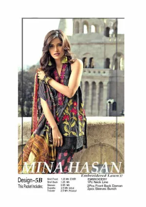 Eid dresses 2017 lawn dress by Mina Hassan Model#Eid 289