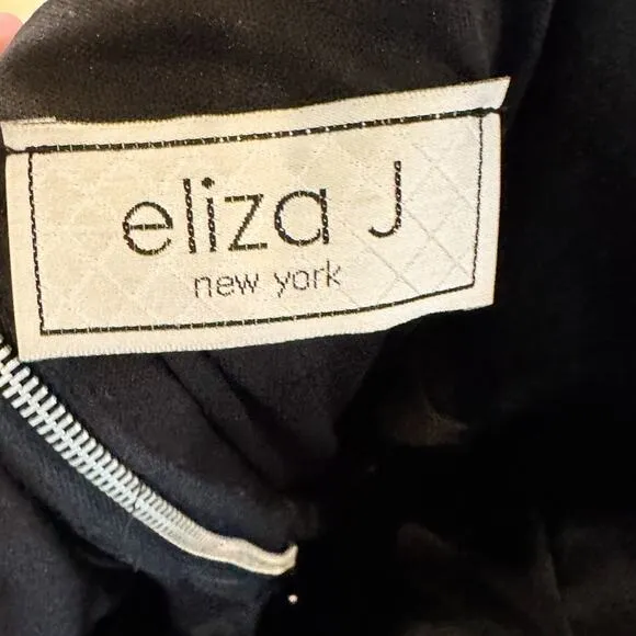 Eliza J Black Tulle and Sequin Spaghetti Strap Dress, EUC, Size 2, MSRP $179
