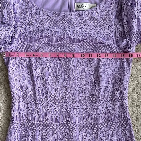 Eliza J Lilac Lace Sheath Dress Size 6