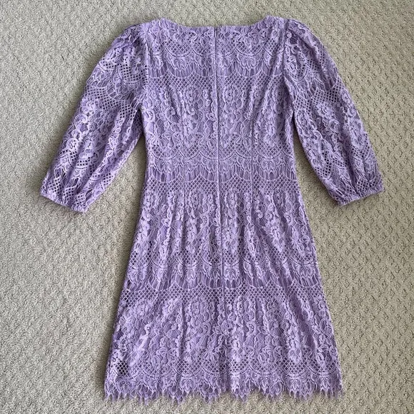 Eliza J Lilac Lace Sheath Dress Size 6