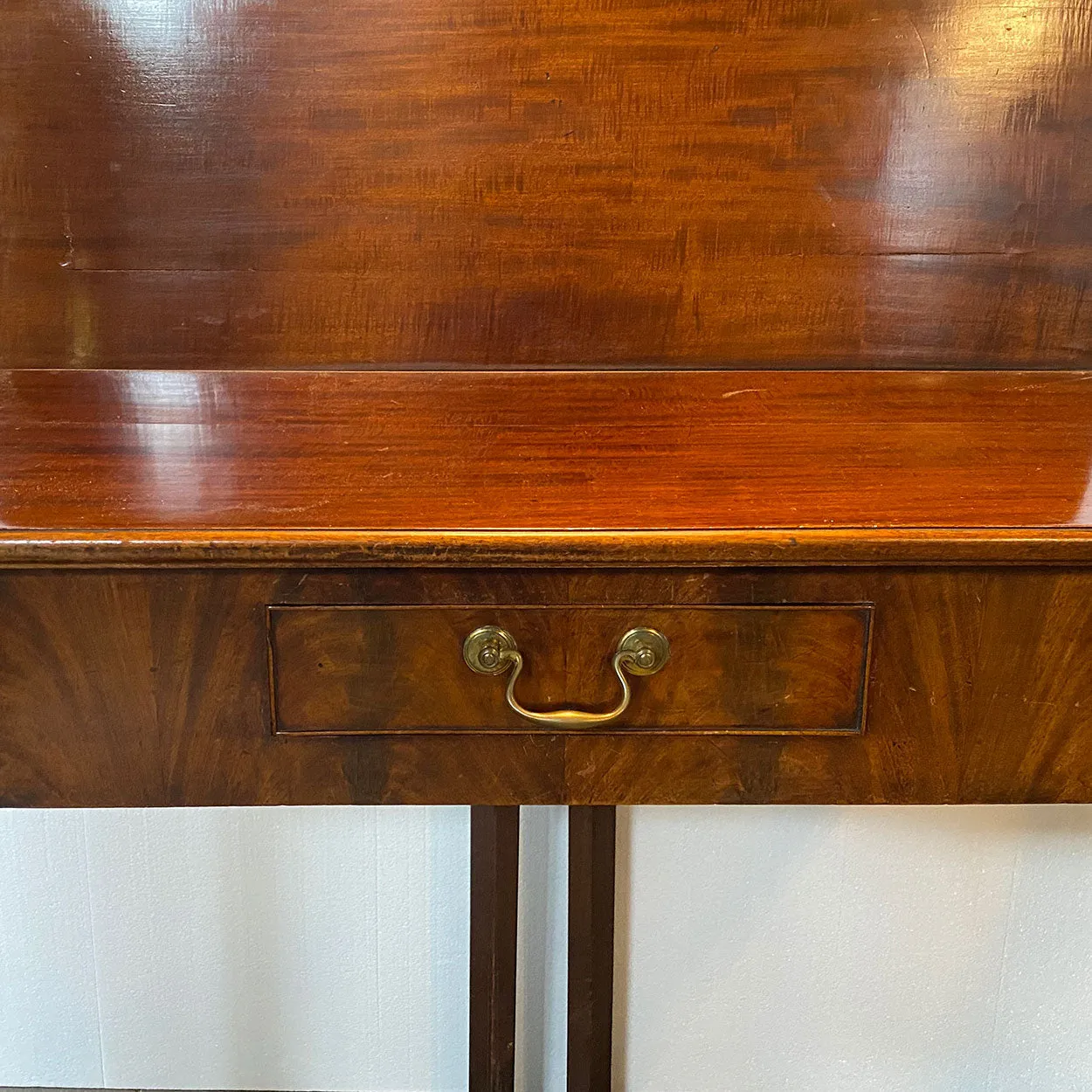 English George III Mahogany Fold-Over Tea Table
