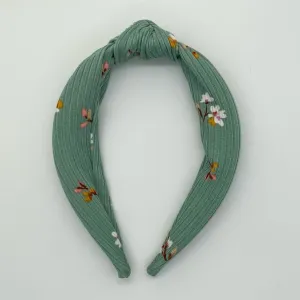 Eucalyptus Blooms Top Knot Headband