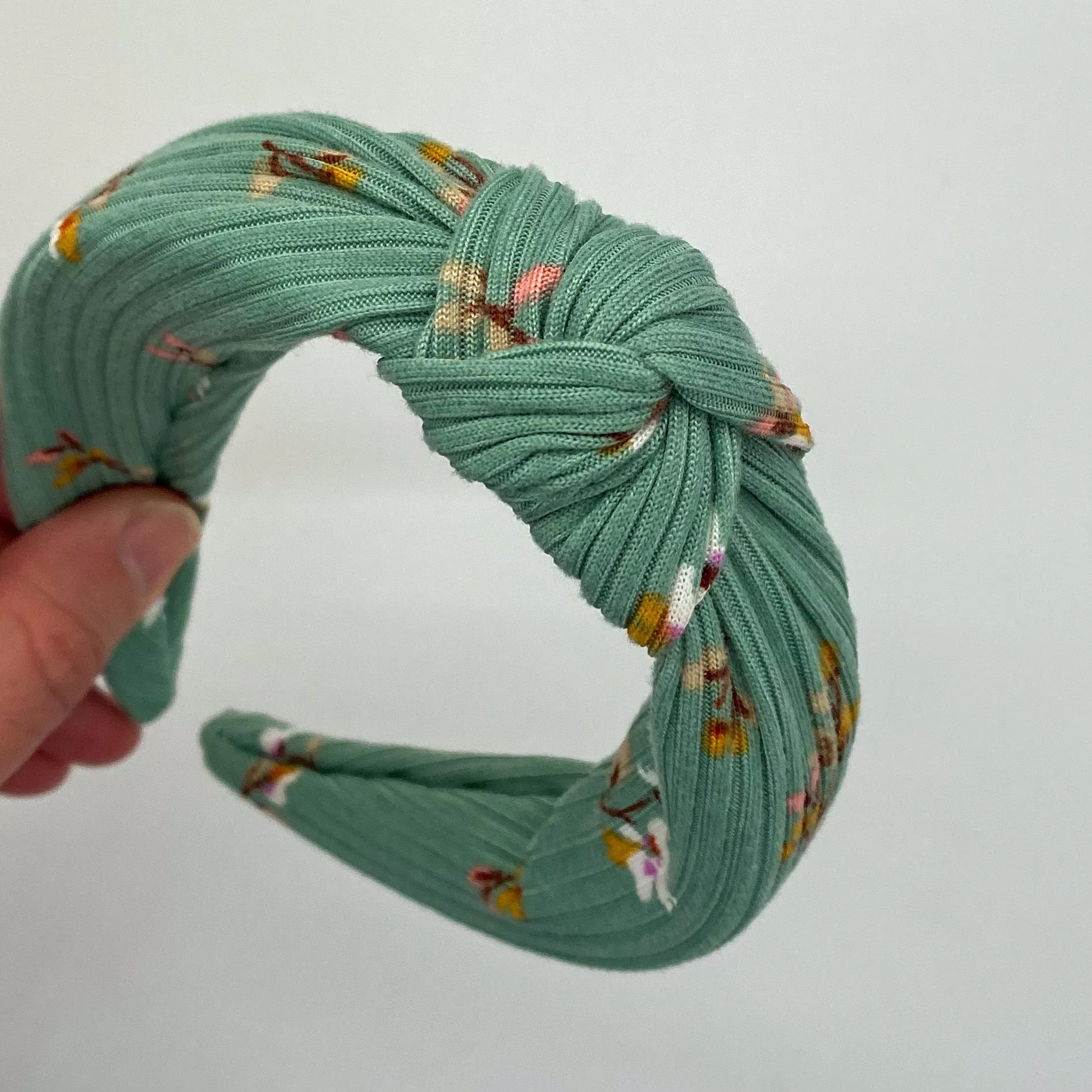 Eucalyptus Blooms Top Knot Headband