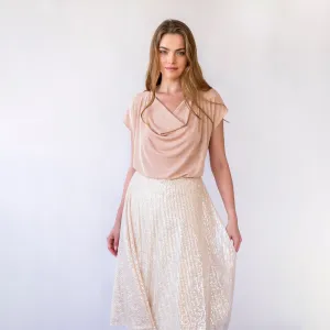 Evening Top with Cowl Neckline  #2066