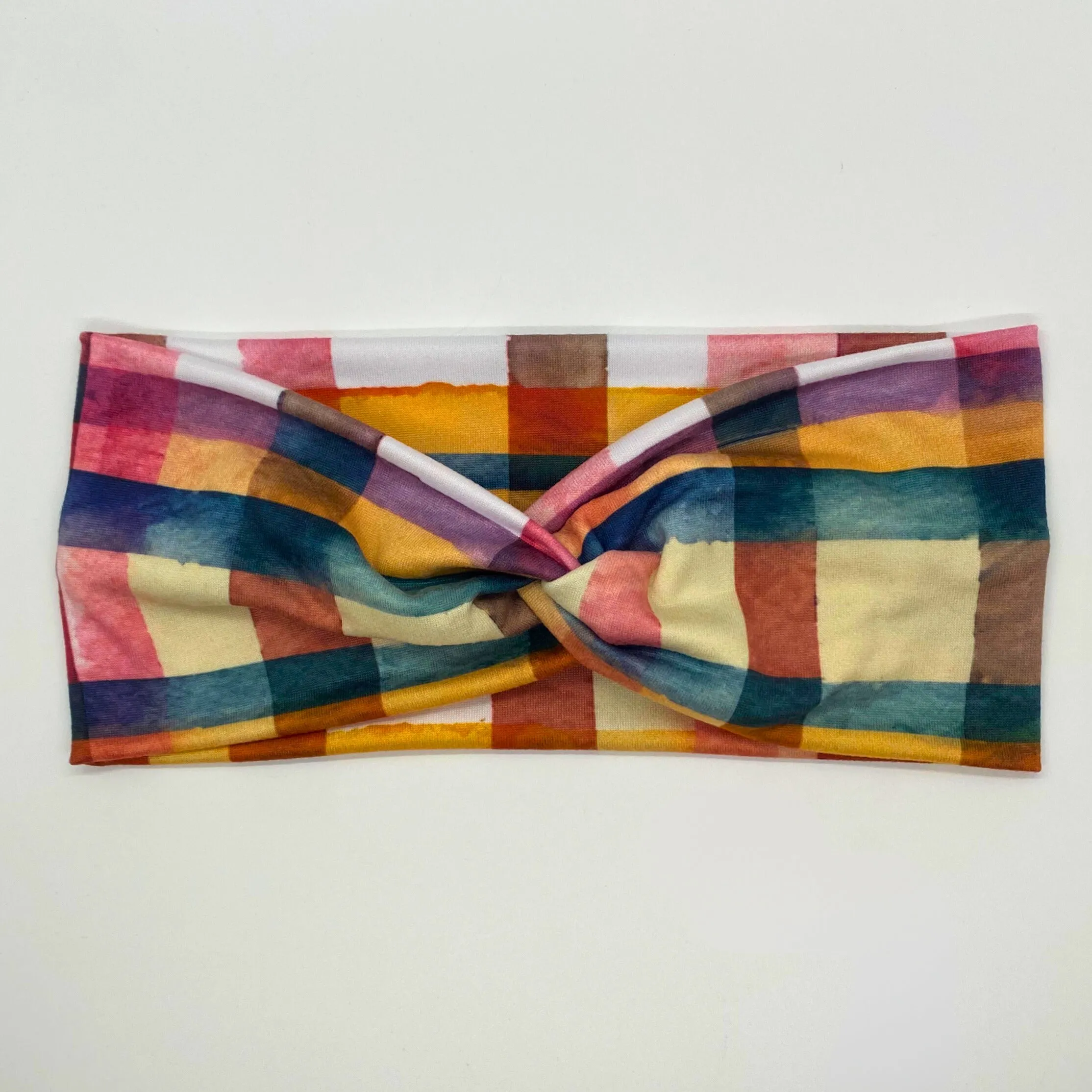 Falling for Plaid Twist Headband