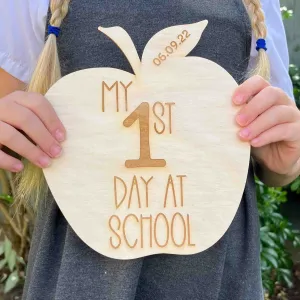 First Day/Back to School or Nursery Apple Photo Prop