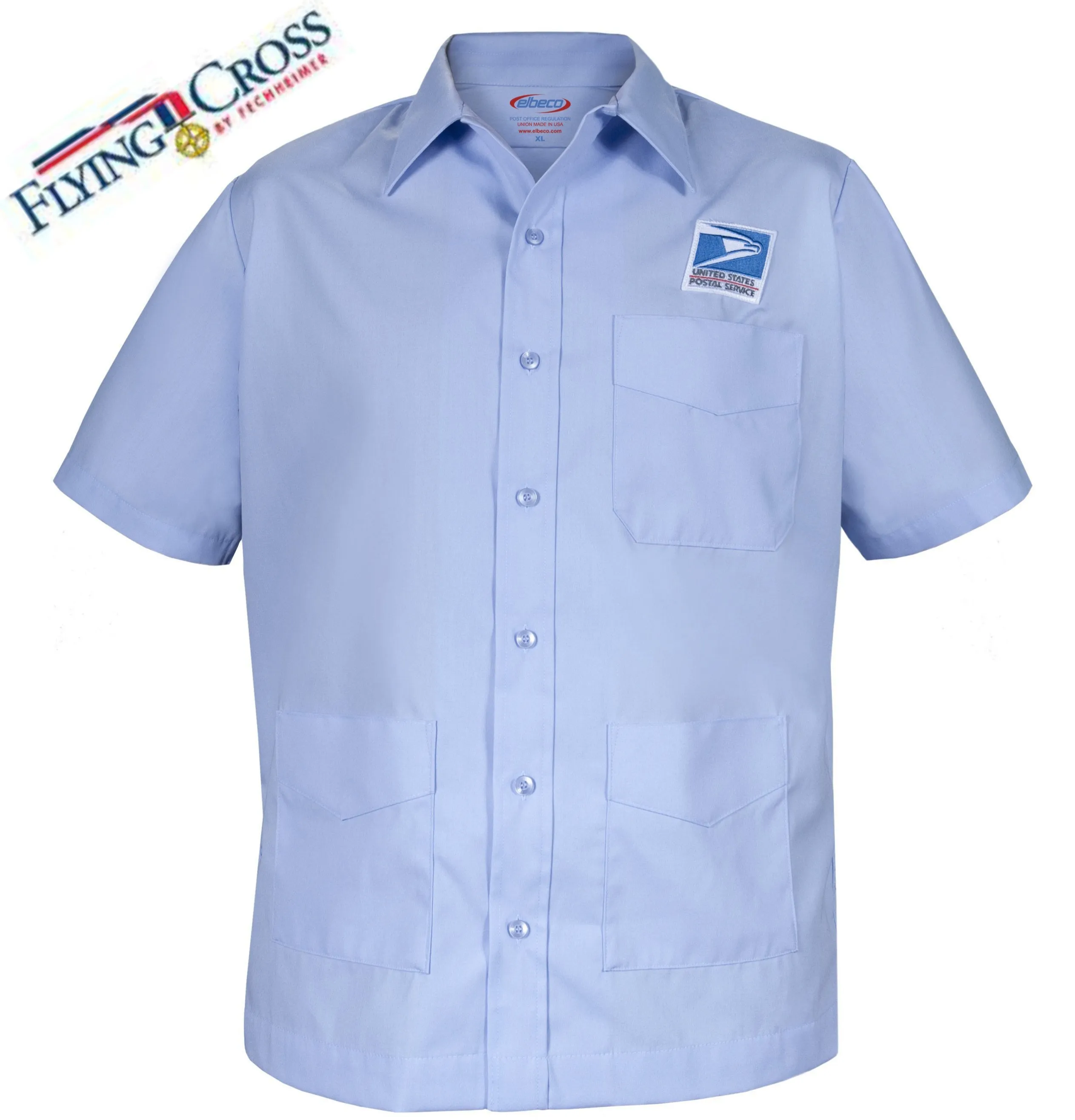 Flying Cross Men's USPS Letter Carrier Short Sleeve Shirt Jac