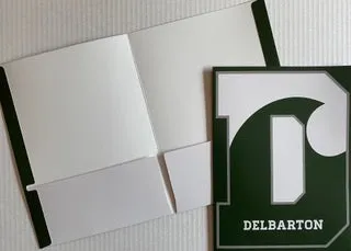 Folders with Pockets - Delbarton Crest or DWave