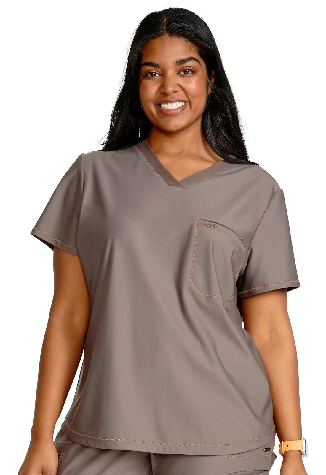 Form CK819 Tuckable V-Neck Top Iron