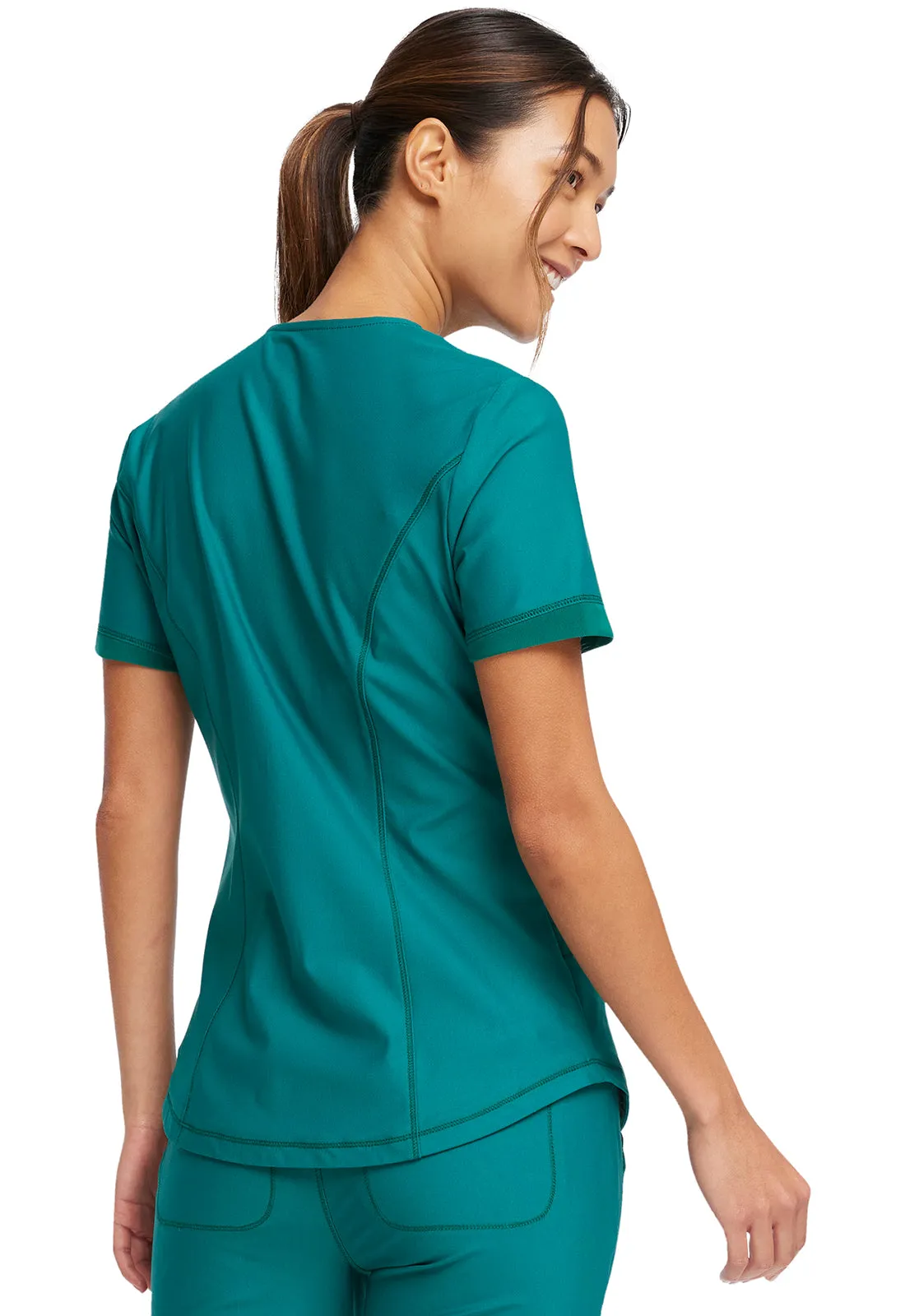 Form CK840 V-Neck Top Hunter Green