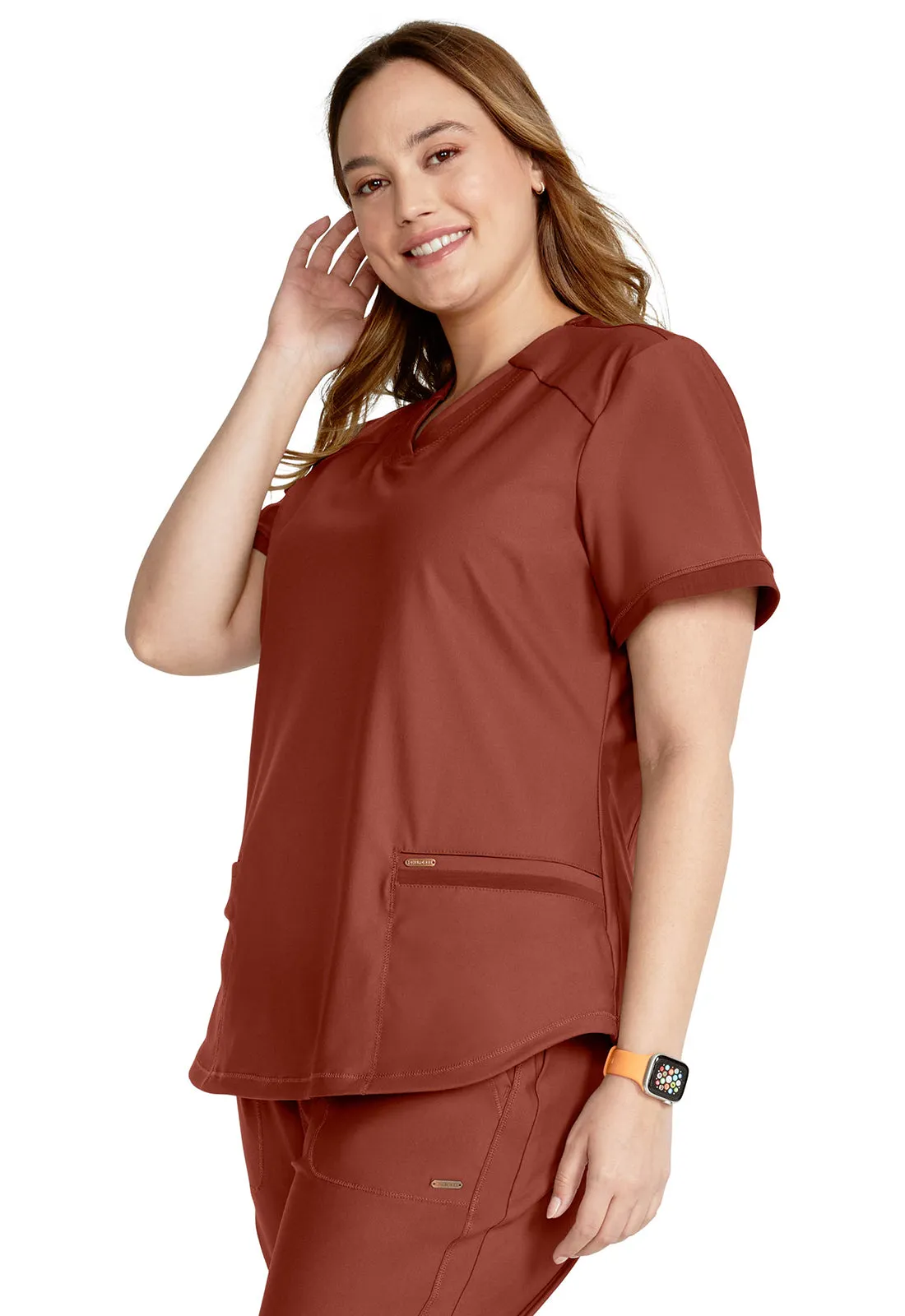 Form CK840 V-Neck Top MASALA