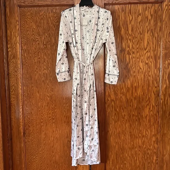 Free People Pajama Party Robe in Ivory Combo size S