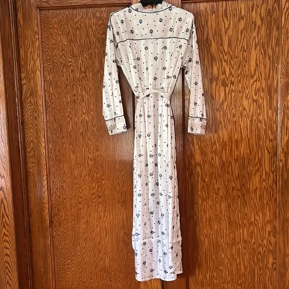 Free People Pajama Party Robe in Ivory Combo size S