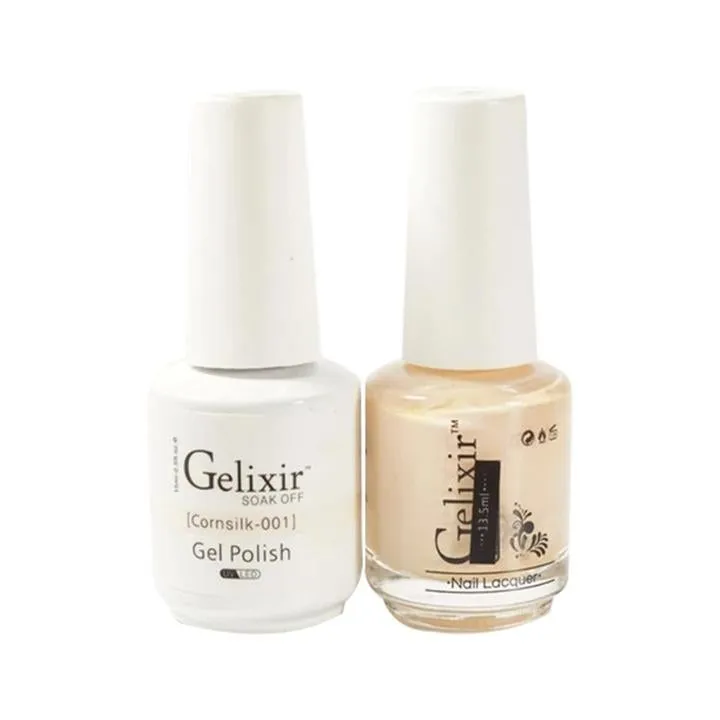 GELIXIR Holiday Gift Bundle: 4 Gel & Lacquer, 1 Base Gel, 1 Top Gel - 001, 010, 067, 036