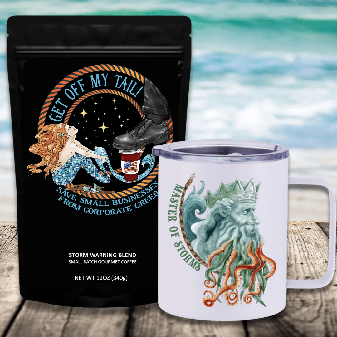 Get Off My Tail: Storm Warning Blend Travel Coffee Bundle