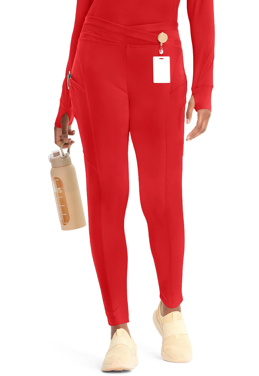 GNR8 Kinetic  IN106A Knit Natural Rise Legging Fire Bird