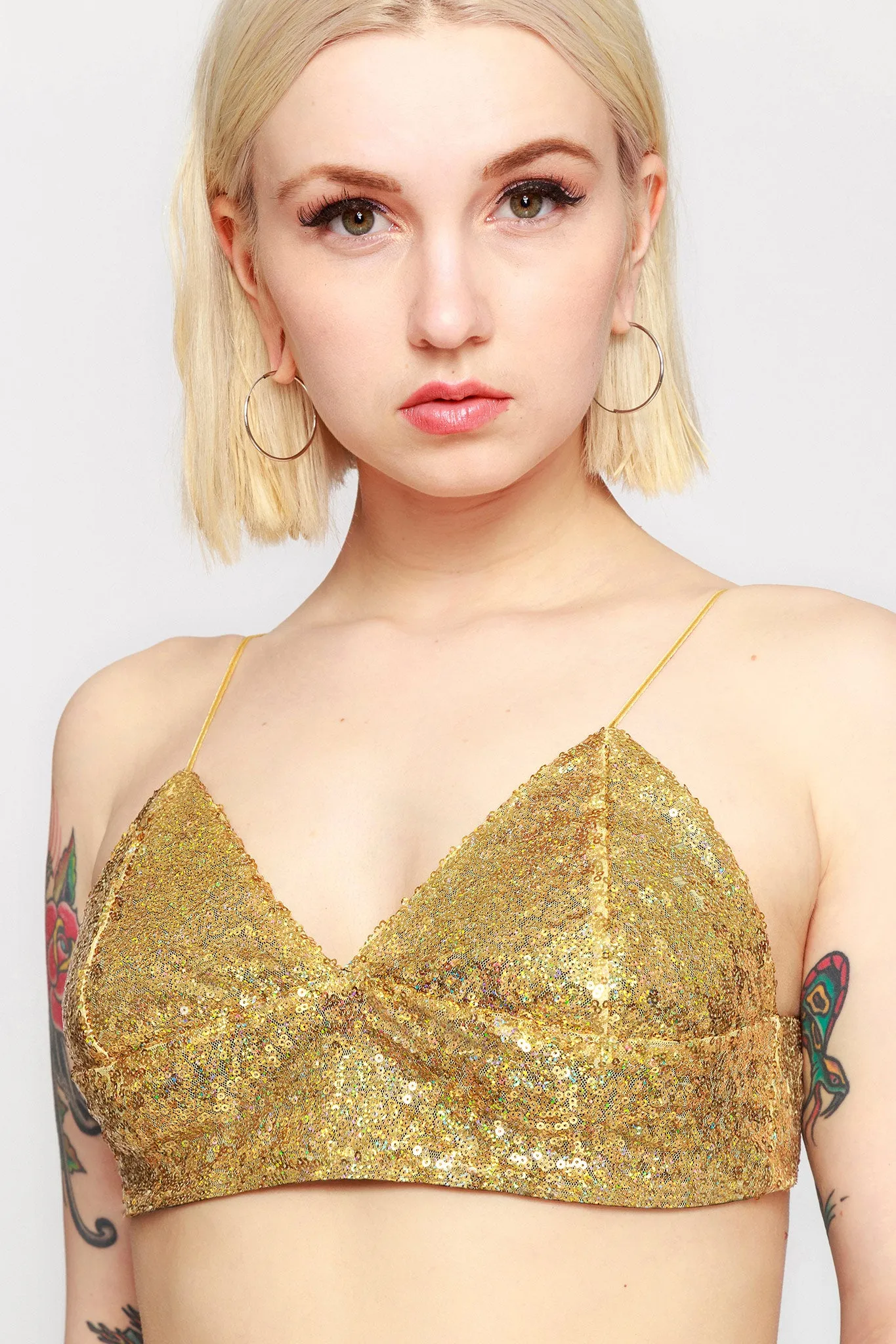 Gold Glittoris Bralette