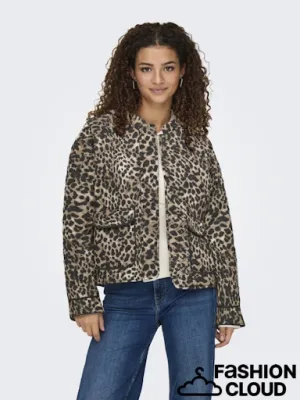 Hallie Leopard Quilted Jacket