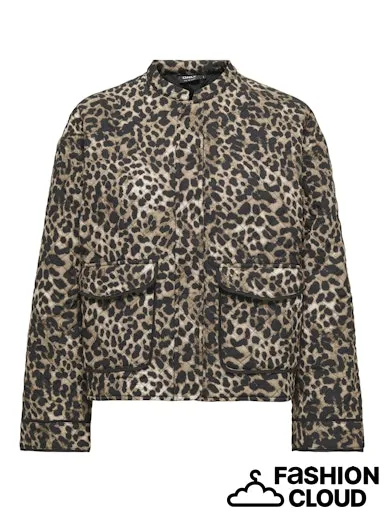 Hallie Leopard Quilted Jacket