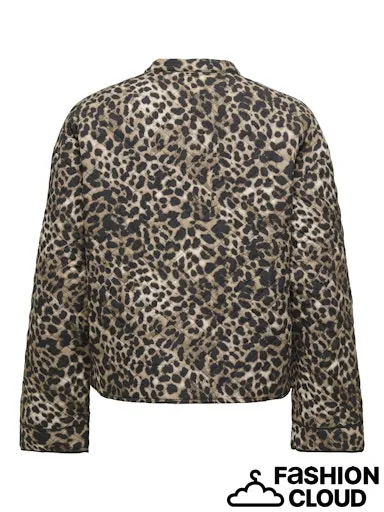 Hallie Leopard Quilted Jacket