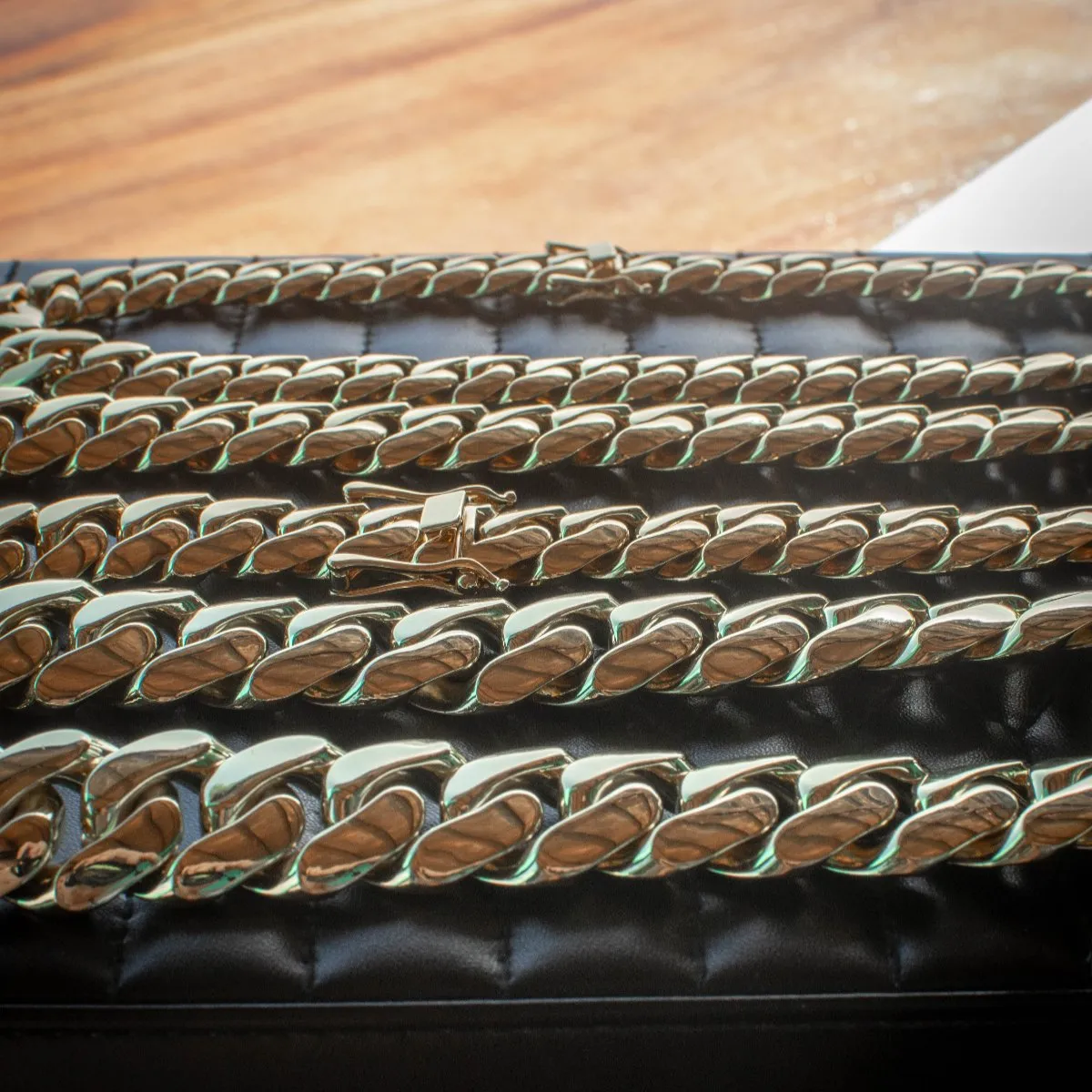 Handmade Miami Cuban Link Chain   Bracelet Bundle
