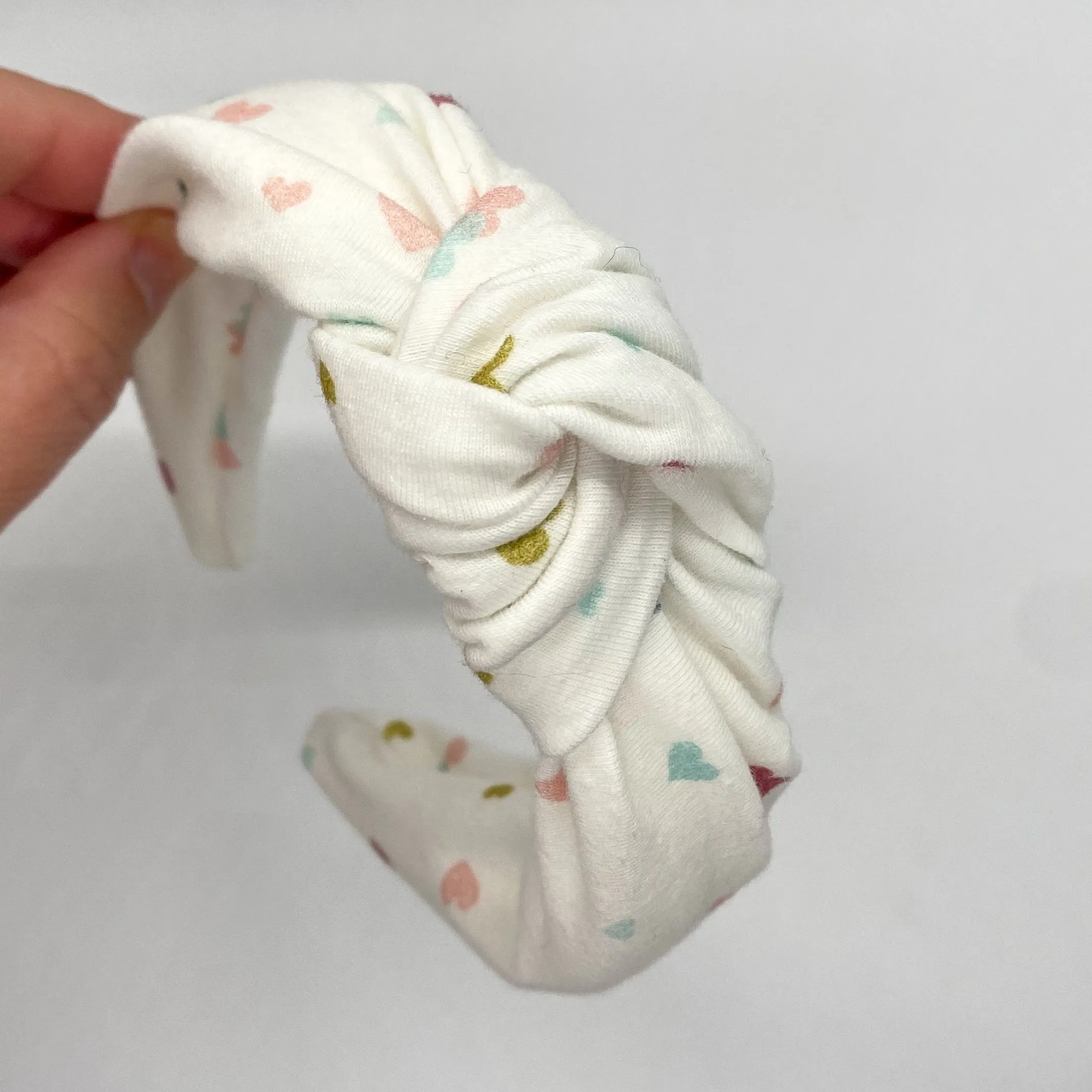 Heart Confetti Top Knot Headband