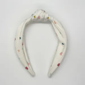 Heart Confetti Top Knot Headband