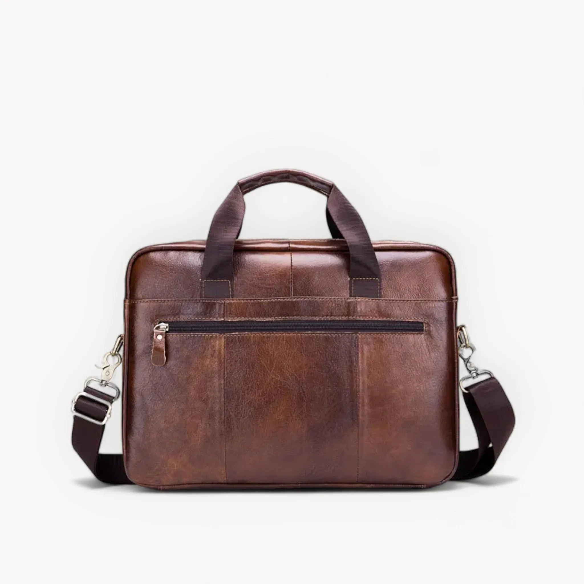 Heritage Espresso Leather Briefcase