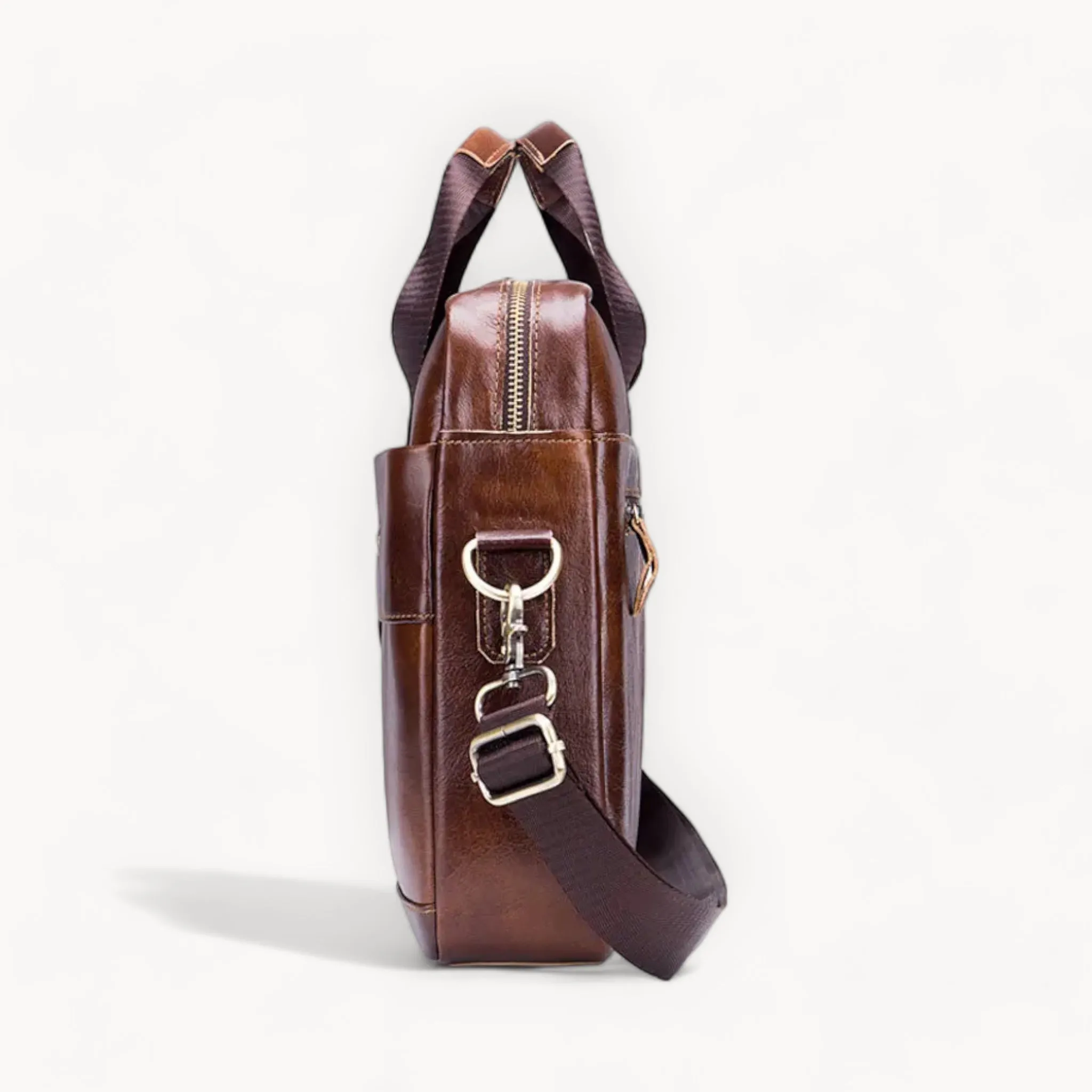Heritage Espresso Leather Briefcase