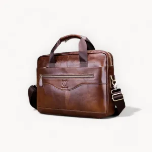 Heritage Espresso Leather Briefcase