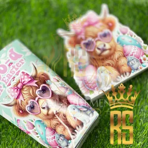 Highland Cow Juice Pouch & Candy Holder – Digital Download (PDF & Silhouette Files Included!)
