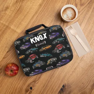 Hotrod Road Lunch Bag (INCLUDE CUSTOM NAME & FONT OPTION IN NOTES AT CHECKOUT)