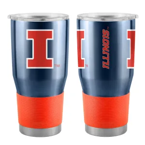 Illinois Fighting Illini Travel Tumbler 30oz Stainless Steel - Special Order