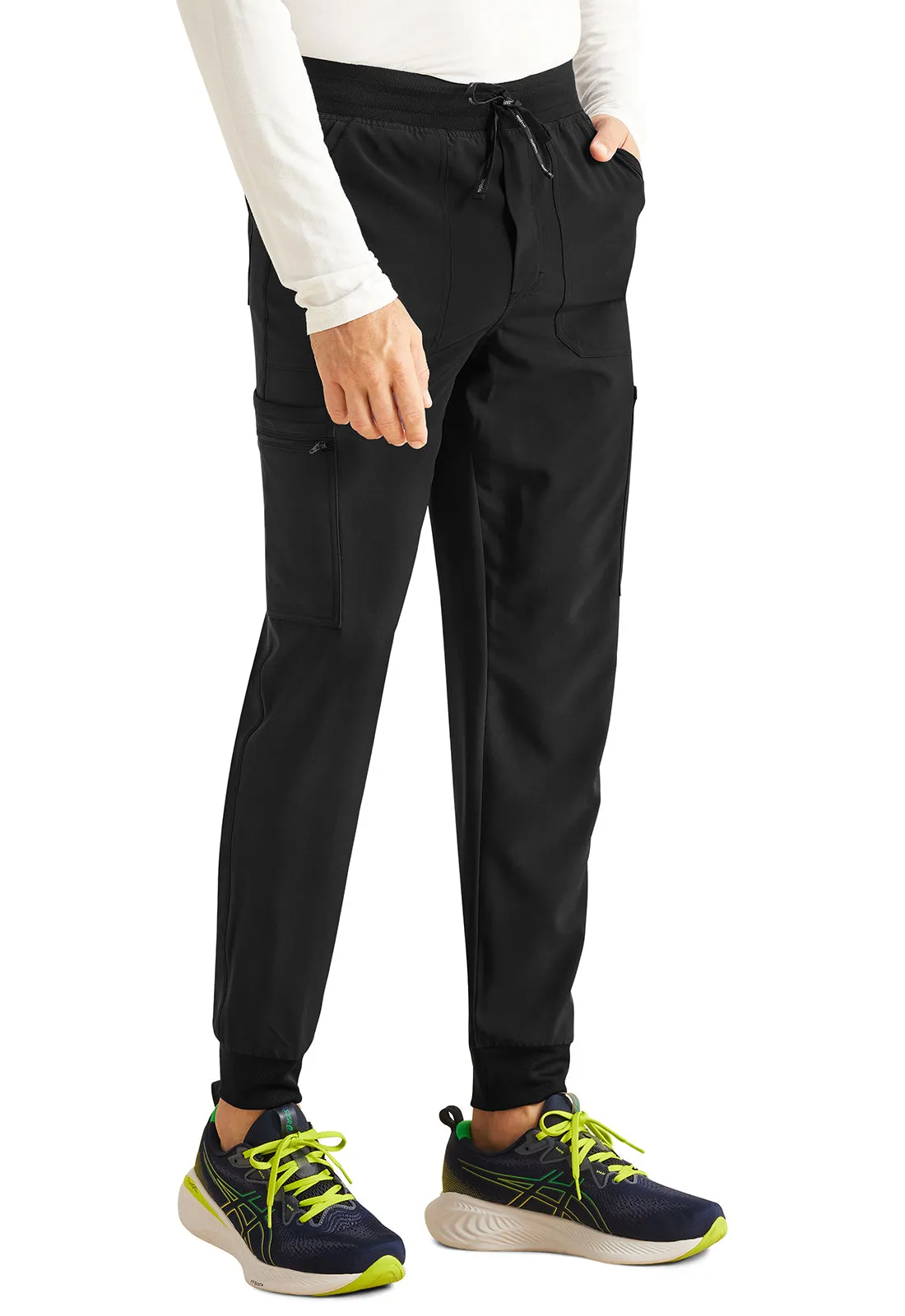 Inspira Flex IP066A Men's Mid Rise Jogger Black