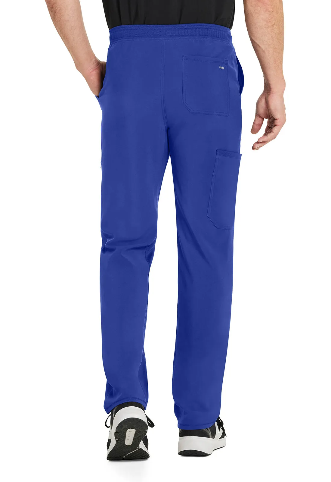 Inspira Flex IP067A Men's Zip Fly Tapered Leg Cargo Pants Royal