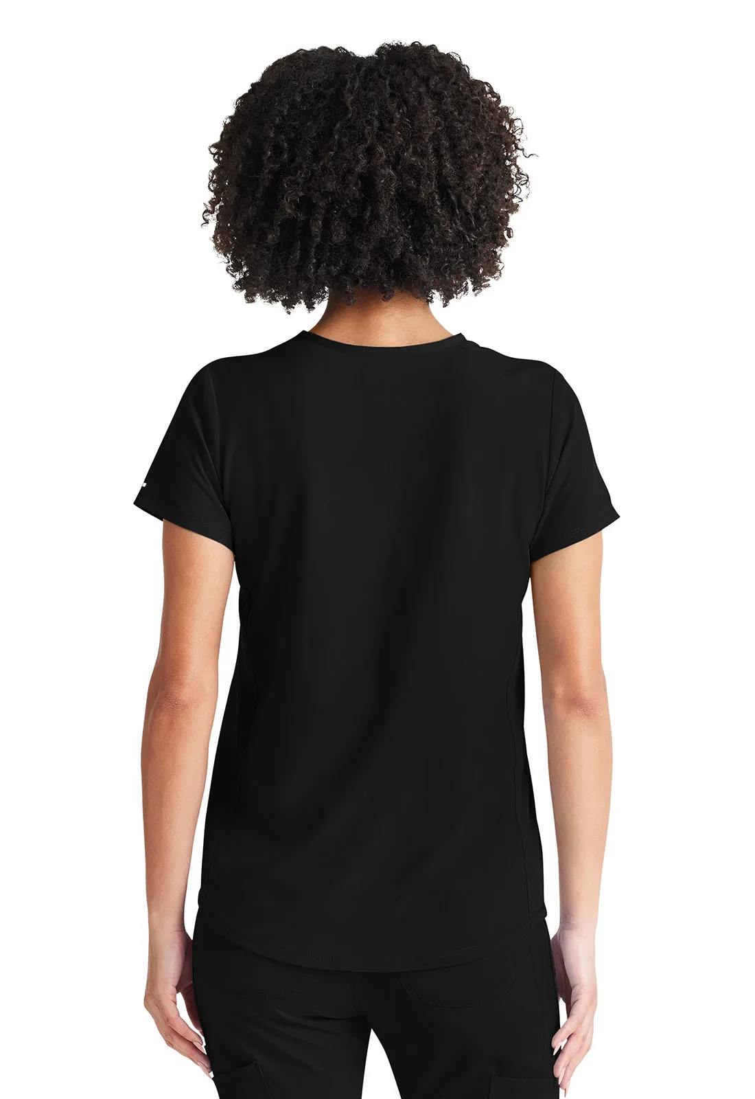 Inspira Flex IP600A V-Neck Tuckable Top Black