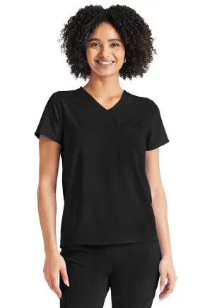 Inspira Flex IP600A V-Neck Tuckable Top Black