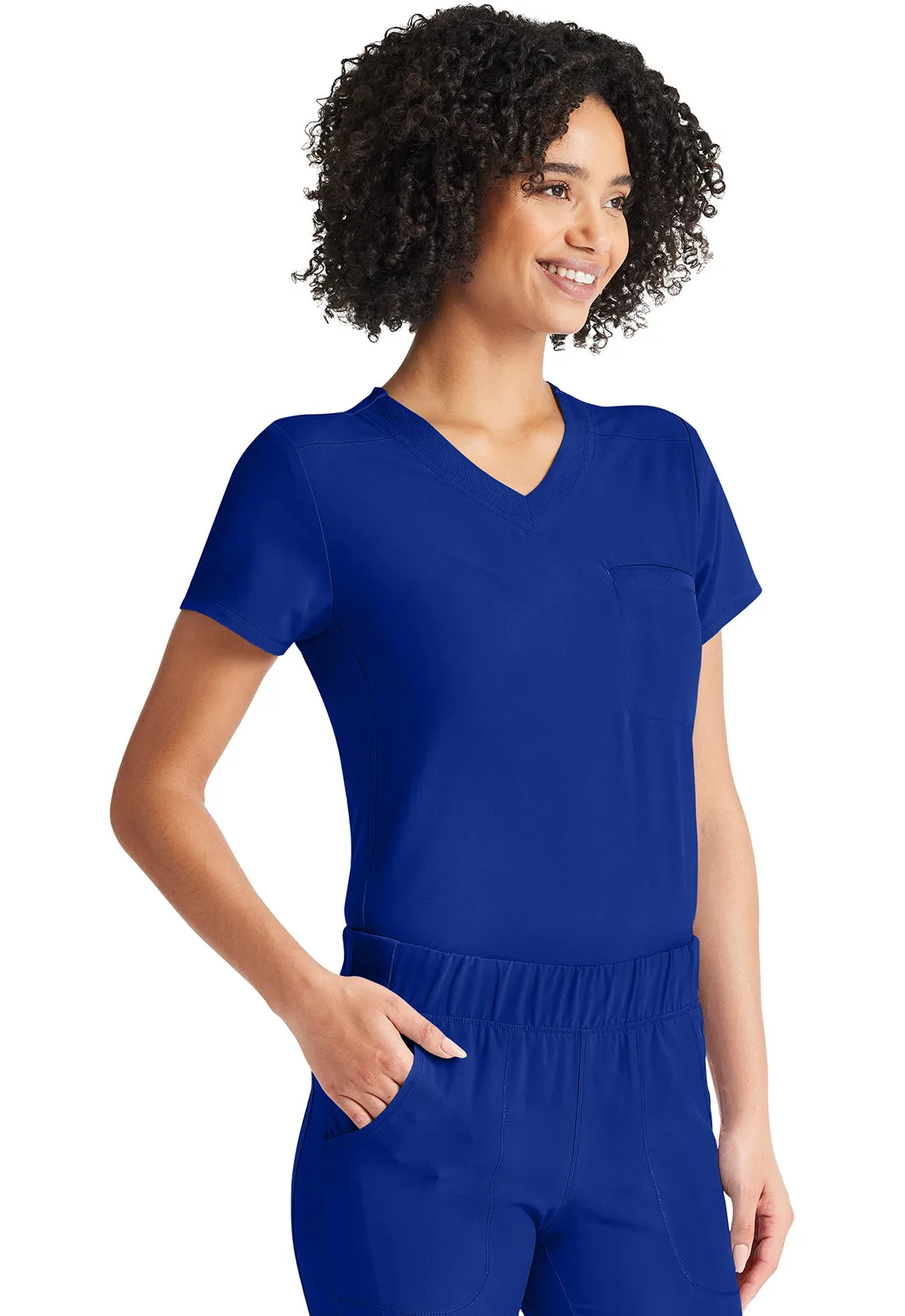 Inspira Flex IP600A V-Neck Tuckable Top Royal