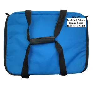 Insulated Potluck Carrier, 10"X14" Keeps Food Hot or Cold!