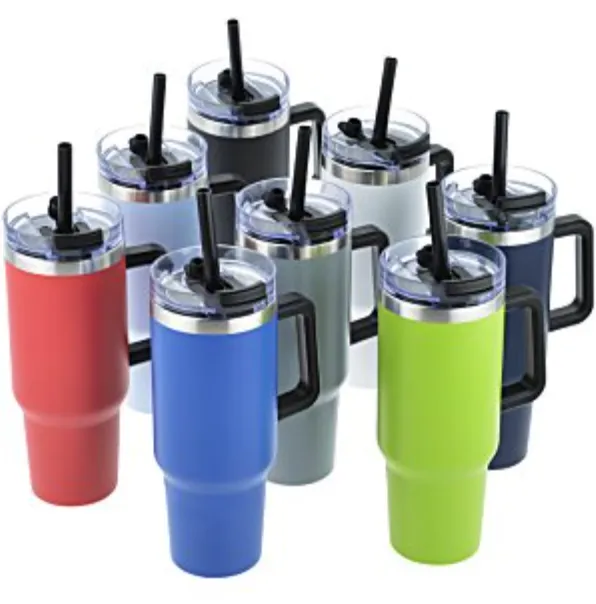 Intrepid Vacuum Mug with Straw - 40 oz.